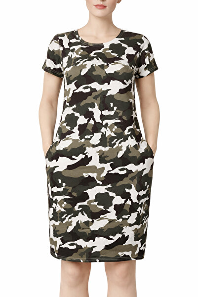 Atelier Anca Socolovschi Rochie de damă, model sport, verde camuflaj