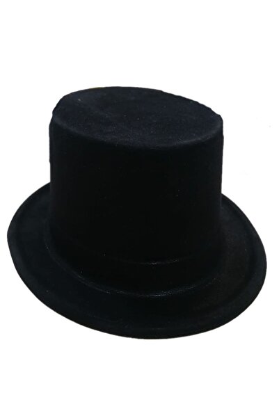 partidolu Halloween Plastik Üzerine Flok Kaplama Siyah Renk Melon Şapka Yetiş...