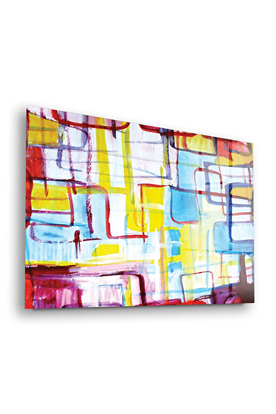 Decovetro Tablou de sticlă Linii geometrice abstracte