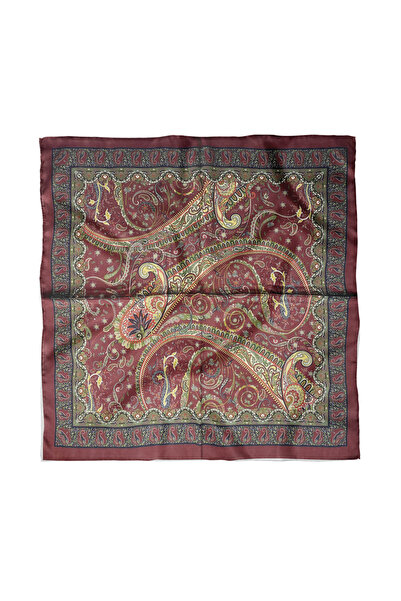 Sultan İpek Etnik Desenli Fular / Bandana 50x50cm