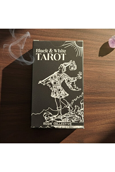 Tanem Mall Black & White Tarot 78 Kart Tarot Destesi (TÜRKÇE)