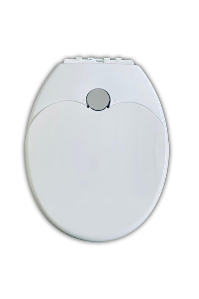 Çelik Ayna Klozet Kapağı, Adaptörlü, Amortisörlü Yetişkin ve Çocuklar İçin Bi...