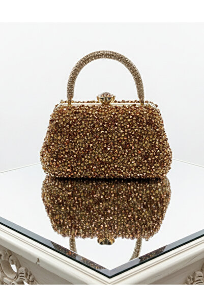 Çanta Trend Women's Stoned Double Handle Women's Young Wedding Nikah Prom Gra...