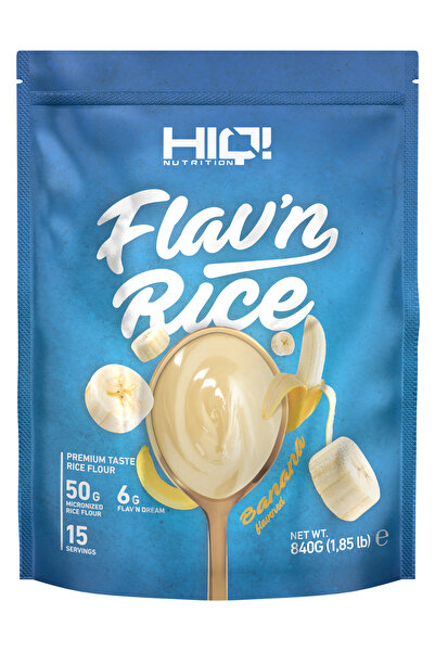 HIQ NUTRITION Hıq Flav'n Rıce 840g Banana Flavored
