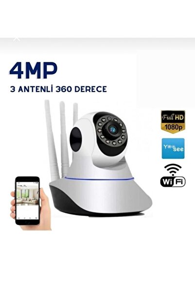 Nivego Güvenlik Kamerası Ethernet Girişli 360 Derece Dönebilen Full Hd Smart ...