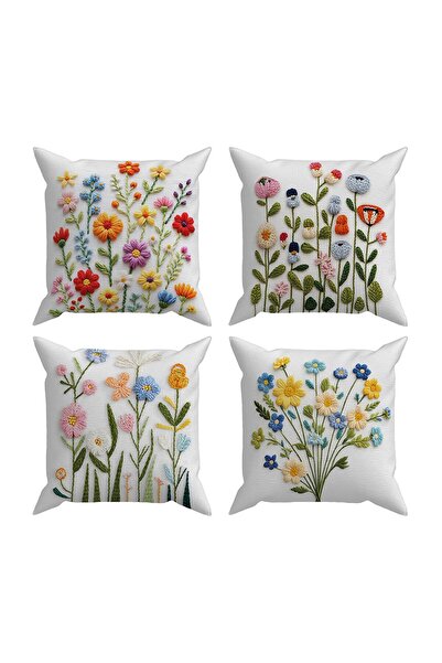 Arancione Co . غطاء وسادة مطبوع على الوجهين مكون من 4 قطع 6AOD20