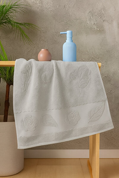 ERFAHOME Prosop pentru mâini și față din catifea gri jacquard