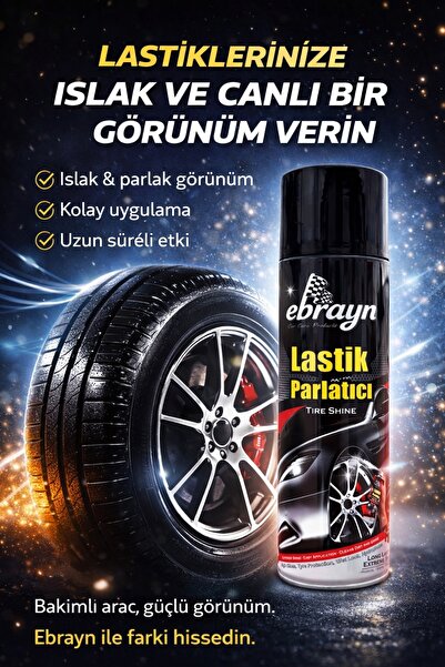 Ebrayn Premium Lastik Parlatıcı Tampon Parlatıcı Koruyucu Aerosol Sprey 500 ml