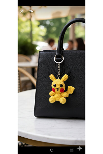 BDPHOME Pokemon Pikachu Amigurumi Keychain