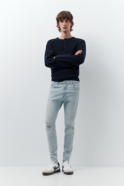 Pull & Bear Skinny yırtık jean