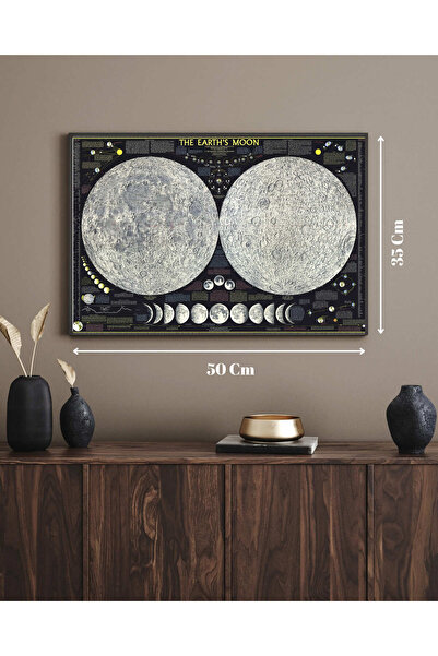 Caph Design Ay Yüzeyi Kuşe Poster 35x50cm