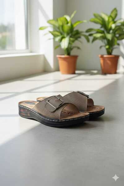 Apella Sirma New Model Full Orthopedic Single Buckle Mother Slippers