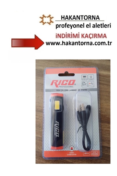 Rico mini çalışma lambası - el feneri rc0032