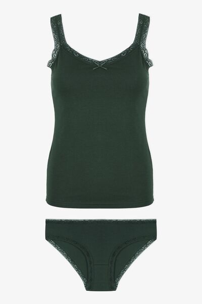 koza iç giyim طقم سراويل داخلية نسائية بتفاصيل دانتيل