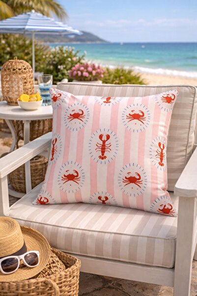 Evdek Çift Tarafı Baskılı Kırlent Kılıfı 6EOD23