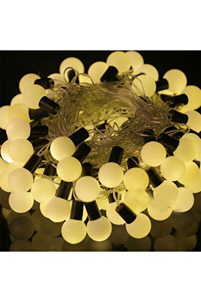 Pandoli Partidolu Gün Işığı Renkli 40 Ampullü Yılbaşı Top Led Işık 4.5 Metre ...