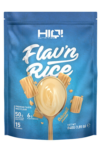 HIQ NUTRITION Hıq Flav'n Rice 840g Bıscuıt Flavored