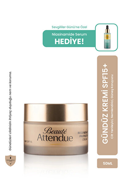BEAUTE ATTENDUE Gündüz Bakım Kremi SPF15 - Cilt Yenileyici, Nemlendirici, Gün...