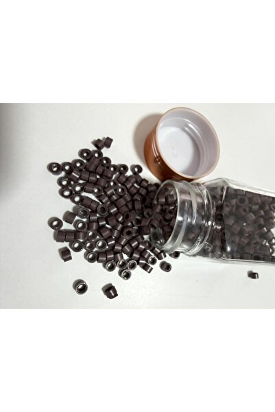 Çaça saç atölyesi علبة خرز بني فاتح 500 قطعة خرز لحام الشعر