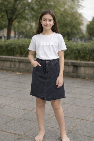 couis fustă mini din denim pentru femei