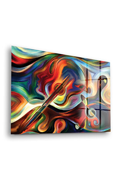 Decovetro Tablou de sticlă abstract muzical