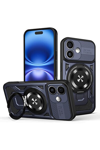 SKYDDAR INNOVATION Carcasă pentru iPhone 16 Plus, RuggedCam, inel magnetic re...