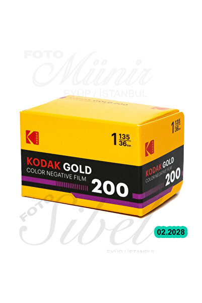 Kodak Gold 200 36 Poz 1980s New Packed (02.2028)Analog taze Fotoğraf Filmi