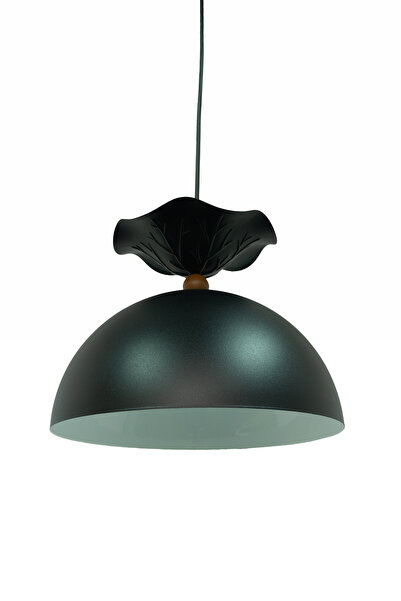 Siu Nilüfer Serisi Tekstürlü Siyah Metal Tekli Sarkıt Avize - Mutfak Salon Of...