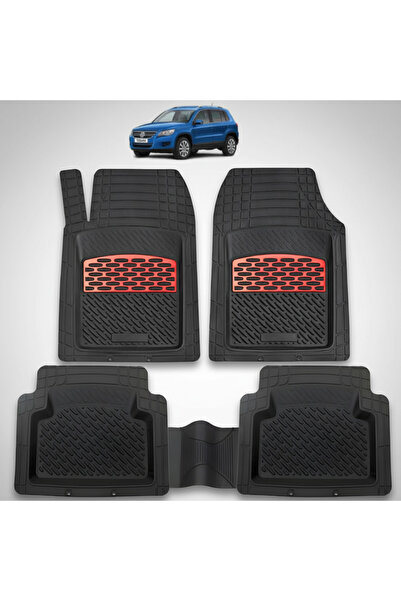 TEAMCAR Covorașe auto tip tavă compatibile cu Volkswagen Tiguan AD1 SUV (2007...