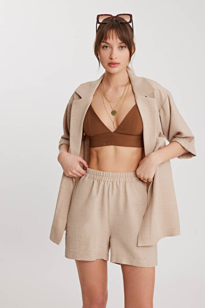 Vitrin Off Shoulder Long Collar Jacket