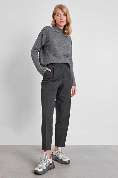 Vitrin Yüksek Bel Kumaş Pantolon