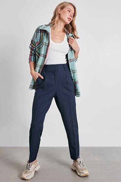 Vitrin High Waist Fabric Trousers