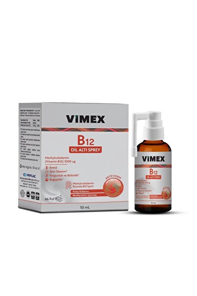 MSL Vimex B12 Sublingual Spray - Vitamin B12 Dilatı Spreyi 10 ml