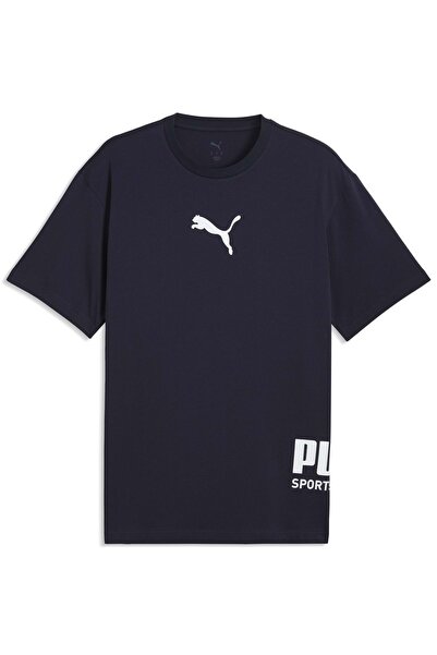 Puma Sport Graphic Tee 692169 T-Shirt Men's T-Shirt Dark Blue