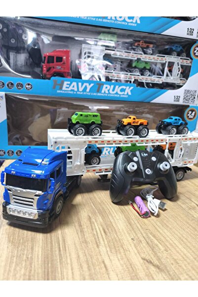 LRS STORE Uzaktan Kumandalı Şarjlı Full Fonksiyon Işıklı Gerçekçi Tır Büyük B...