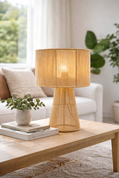 mammoly عاكس الضوء البوهيمي، مصباح أرضي من الرافيا، خوص، عاكس ضوء ريفي، غرفة ...