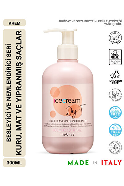 Inebrya كريم آيس كريم دراي-تي للعناية بالشعر الجاف 300 مل