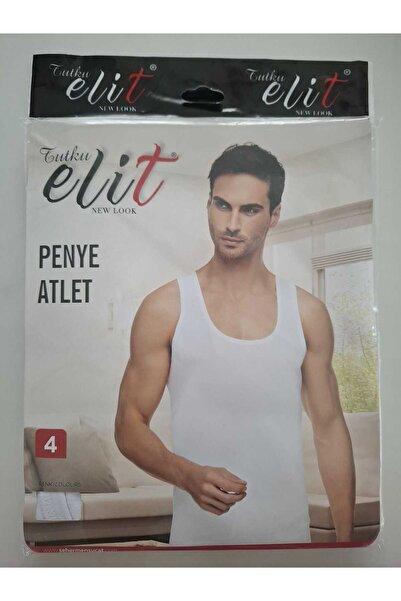 Tutku Elit Чоловічі бавовняні майки - 6 штук - білі - 100% бавовна