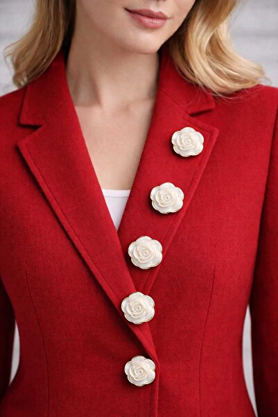 Beyna زر الورد المعدني 2.5 سم 1 حزمة 10 قطع