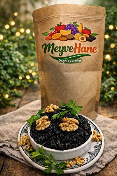 MeyveHane Çekirdekli Besni Siyah Üzüm 1 kg Katkısız Şekersiz Doğal Atıştırmalık