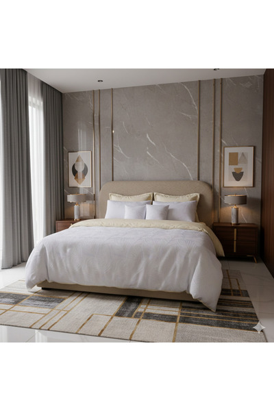 FoamZone 10-Piece Microfiber Jacquard Comforter