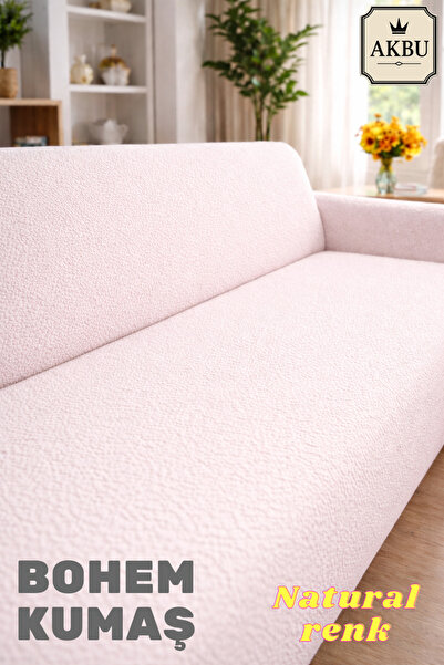 AKBU Bohemian Fabric Sofa Cover for 3 People |   Flexible Elastic Sofa Cover ...