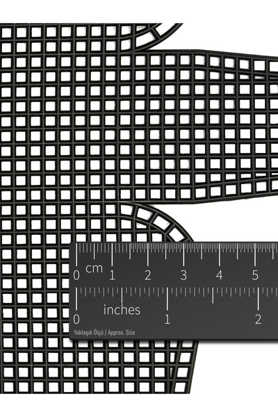 OTTO LINE Plastic Bag Canvas • Black • Large Size (25.5X50Cm) • 1 Piece