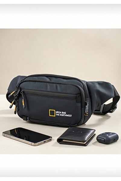 KASVA DERİ Su Geçirmez Kumaş Özellikli Bel Ve Omuz Çantası