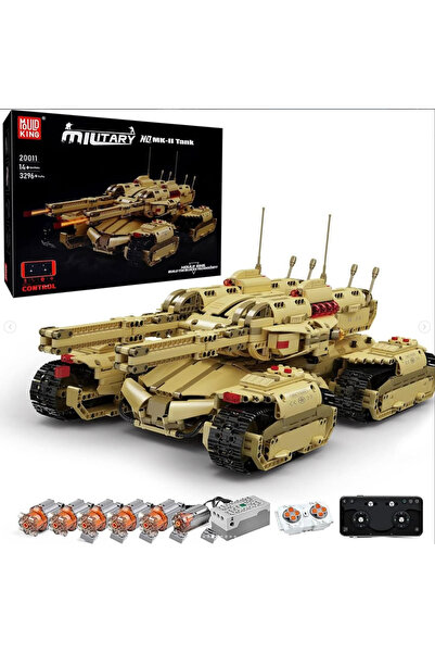 mouldking Mould King 20011 Motorized Mammoth Tank 3,445 Parça Uzaktan Kumanda...
