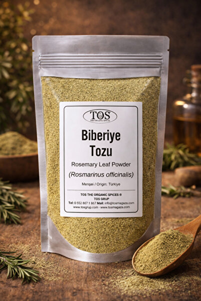 TOS The Organic Spices Biberiye Yaprağı Tozu 100 gr (1. KALİTE) Rosmarinus Of...