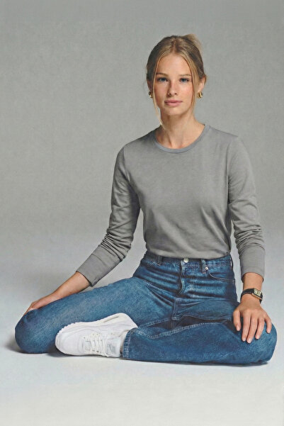 maternel Yumuşak Dokulu Uzun kollu Emzirme Üstü