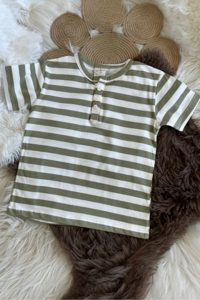 Morbellabutikaksesuar Boy's Patterned Short Sleeve Summer T-Shirt