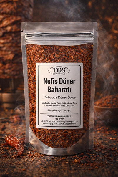 TOS The Organic Spices Nefis Döner Baharatı 100 gr Delicious Döner Spice - Pr...