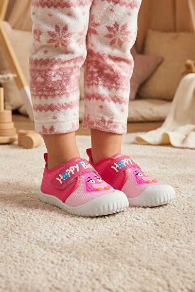 GEZER Καλοκαιρινά λινό για κορίτσια Happy Bird ρυθμιζόμενα παπούτσια με Velcro